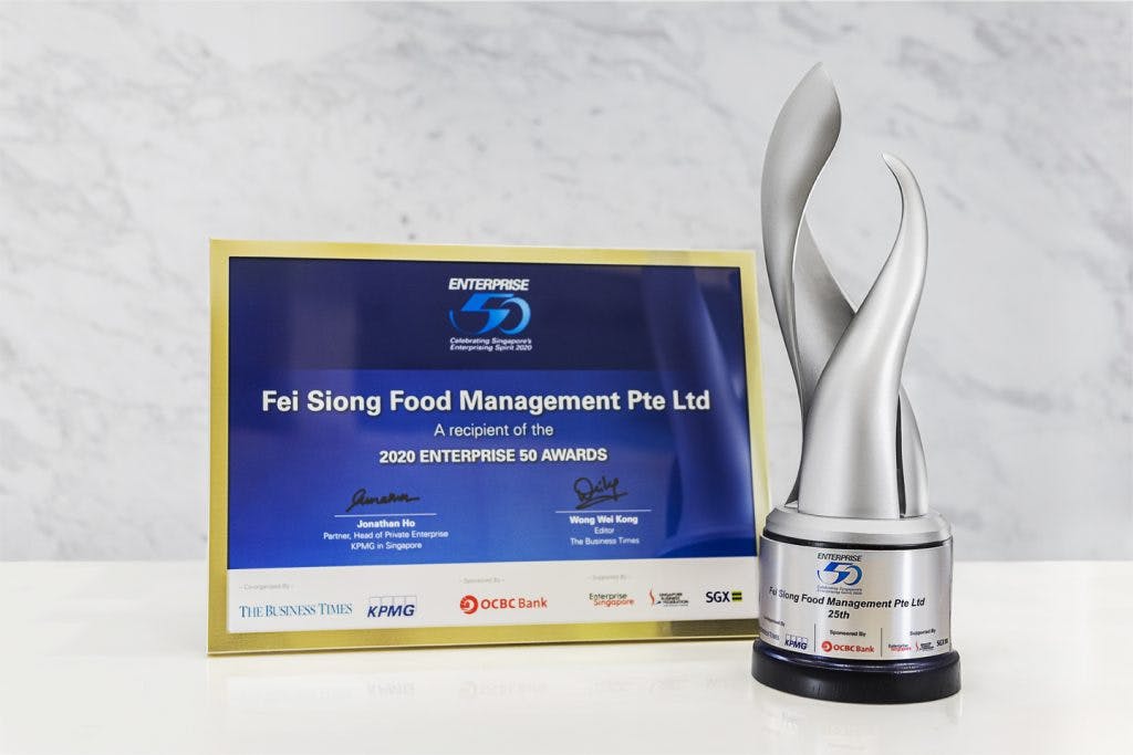 Fei Siong Group clinches 25th spot in 2020 Enterprise 50 Awards